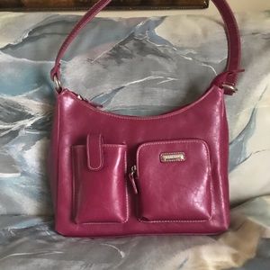 Pink purse with phone slot 2000s